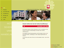 Tablet Screenshot of caritas-aschaffenburg.de